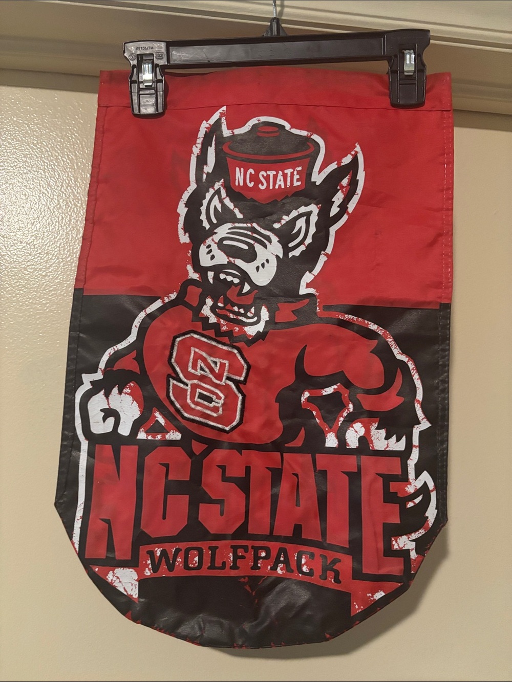 NC STATE garden flag support the Wolfpack
